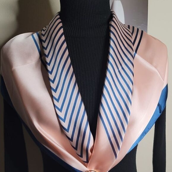 Women Satin Silky Square Scarf/Shawl - Picture 1 of 4